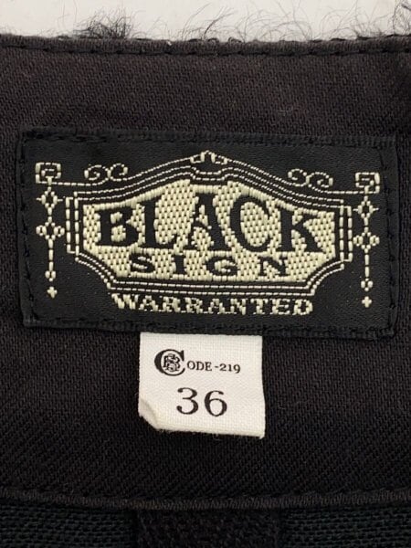 BLACK SIGN / トップス/36/レーヨン/BLK/無地/BSFL-21109 BLACK SIGN(ブラックサイン) / トップス/36/レーヨン/BLK/無地/BSFL