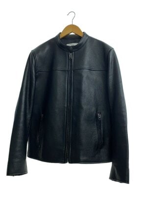 未使用COACH ブラック レザー シングルライダースジャケット　M COACHのライダースジャケット検索結果|古着・中古品の通販サイト