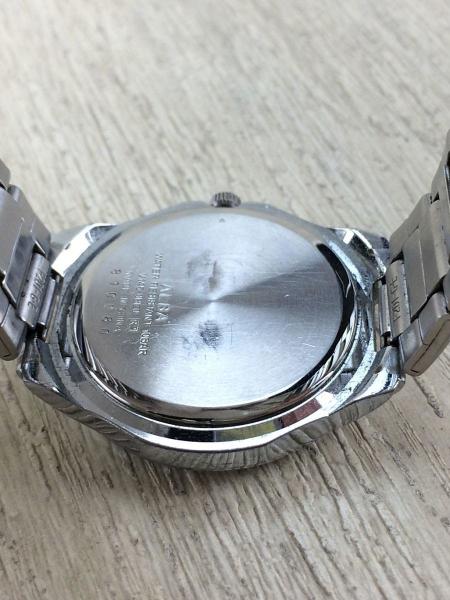 SEIKO(セイコー) / ソーラー腕時計/アナログ/BLK/V145-0BE0/シルバー 