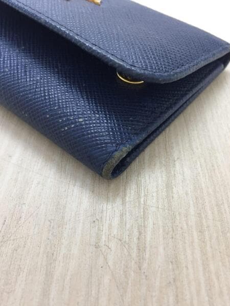 PRADA(プラダ) / キーケース/レザー/NVY/角スレ/キズ有/箱有/1PG222