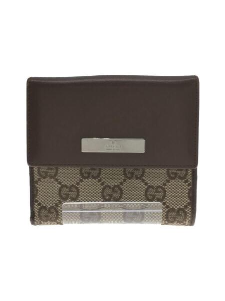 GUCCI(グッチ) / 2つ折り財布/キャンバス/BRW/モノグラム/05504・2091  