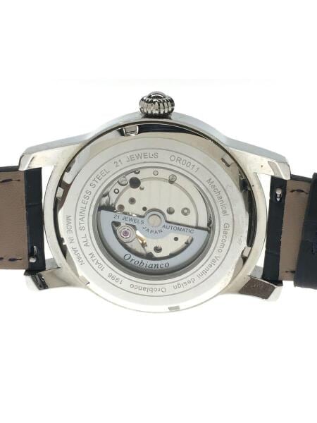 Orobianco(オロビアンコ) / 自動巻腕時計/アナログ/レザー/SLV/BLK