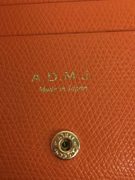 A.D.M.J.(エーディーエムジェイ) / クロコ型押し/2つ折り財布