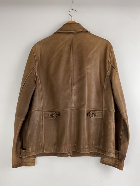 直売オーダー Brooks Brothers ブラウン レザージャケット ジップ 