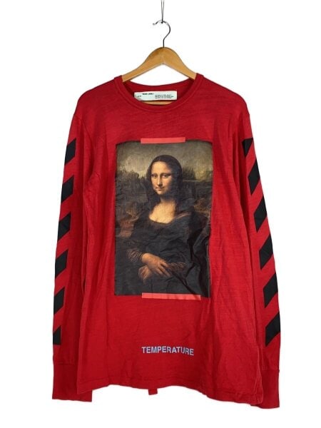 OFF-WHITE(オフホワイト) / 長袖Tシャツ/M/コットン/レッド 
