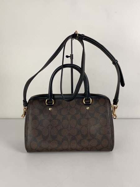 COACH(コーチ) / 2WAY/ボストンバッグ/フェイクレザー/ブラウン/総柄
