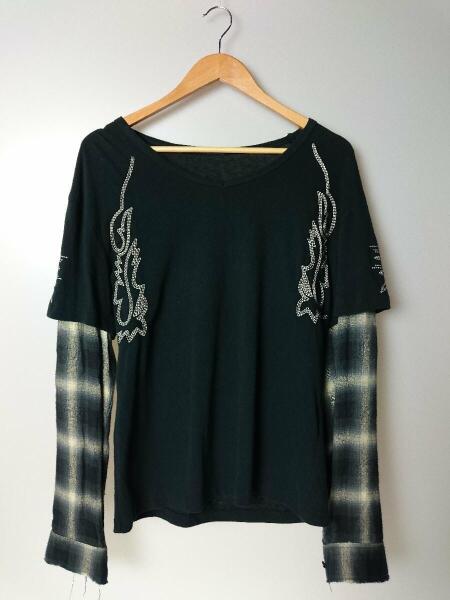 CHRISTIAN DADA(クリスチャンダダ) / レイヤ-ド刺繍Tee/長袖Tシャツ/48 