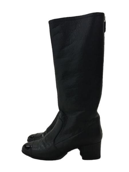 CHANEL(シャネル) / ロングブーツ/38/BLK/レザー/シャネル | 中古品の 