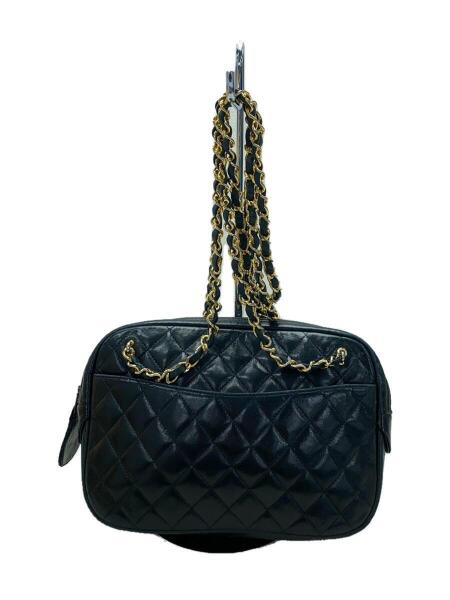CHANEL(シャネル) / ショルダーバッグ/レザー/BLK/チャーム マトラッセ 