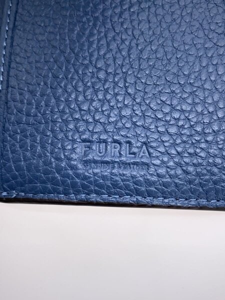 FURLA / ダフネ/3つ折り財布/レザー/BLU/無地/レディース/ブルー/シボ革 FURLA(フルラ) / ダフネ/3つ折り財布/レザー/BLU/無地/レディース