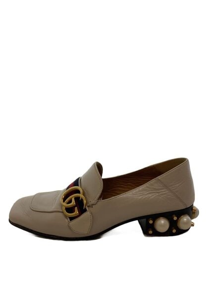 GUCCI(グッチ) / パンプス/35.5/WHT/レザー/ホワイト/ローファー 