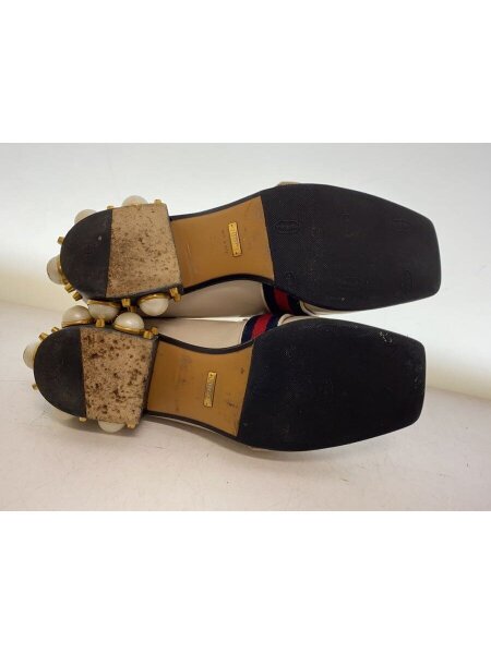 GUCCI(グッチ) / パンプス/35.5/WHT/レザー/ホワイト/ローファー 
