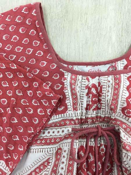 その他ブランド(ソノタブランド) / FREADA/19SS木版プリントワンピース  