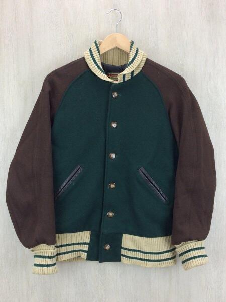 SKOOKUM(スクーカム) / LETTERMAN Jacket/スタジャン/36/ウール/GRN 