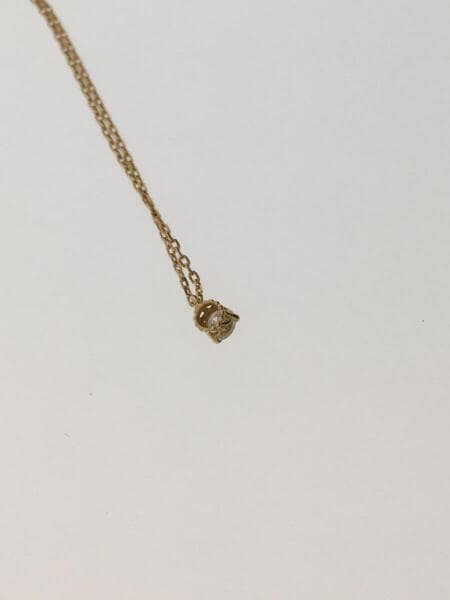 agete(アガット) / K18/0.05ct/ネックレス/GLD/トップ有/10134116115 
