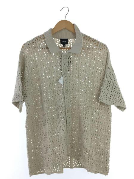 STUSSY(ステューシー) / crochet shirt/シャツ/M/コットン/CRM/117127 