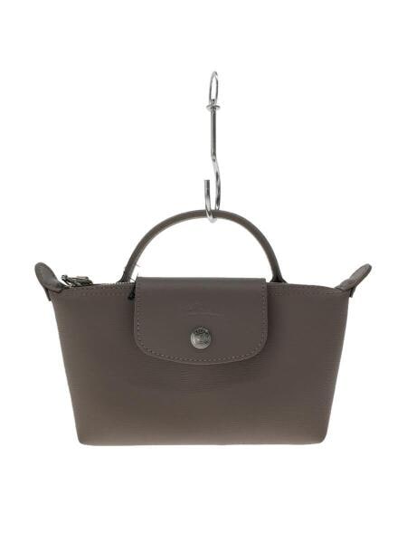 LONGCHAMP ロンシャン ポーチ付 PVC × レザー トートバッグ（LONGCHAMP 