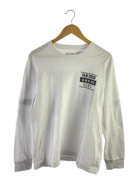 sacai(サカイ) / FILM CREW/長袖Tシャツ/3/コットン/WHT/22-0400S 