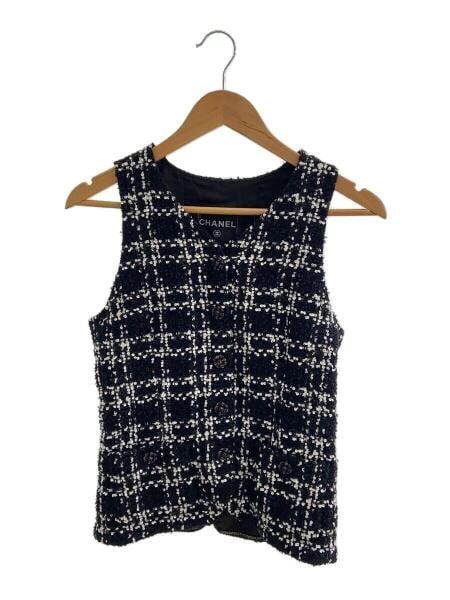 CHANEL(シャネル) / 22-23AW/ツイードベスト/34/ウール/BLK/P73658 