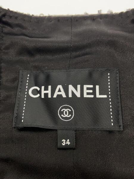 CHANEL(シャネル) / 22-23AW/ツイードベスト/34/ウール/BLK/P73658 