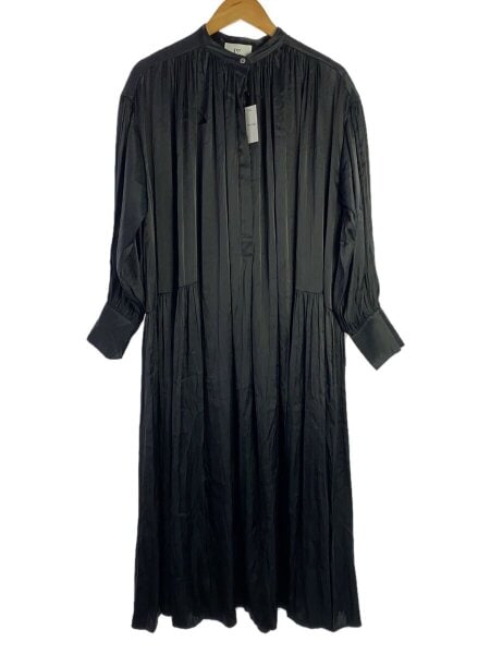 【極美品】1er Arrondissement 割繊サテンギャザーワンピース 1er Arrondissement(プルミエアロンディスモン) / 割繊サテンギャザー