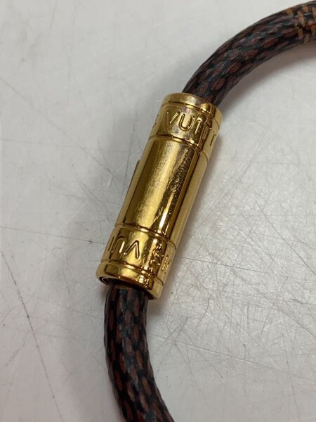 LOUIS VUITTON / ブラスレ・キープイット_ダミエ・エベヌ_BRW/PVC/BRW/レディース LOUIS VUITTON(ルイヴィトン) / ブラスレ・キープイット_ダミエ
