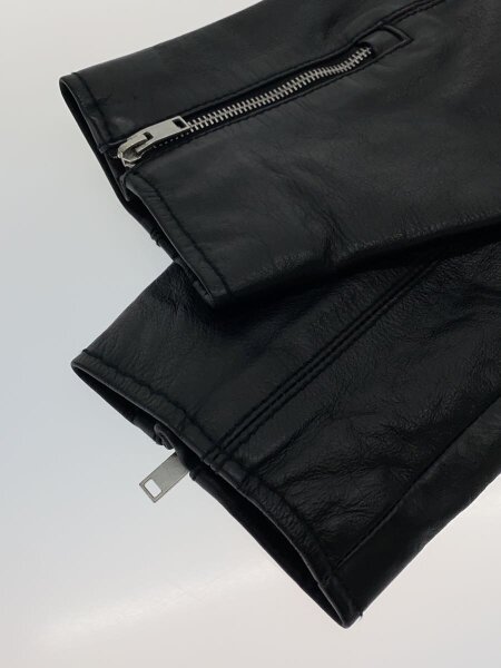 25ss ZARA ボクシーフィット レザージャケット 黒 本革 ZARA］ボクシーフィットレザー ジャケット (ZARA/レザージャケット