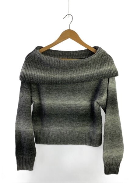 FRAY I.D / ワイドオフショルダープルオーバーニット/one/アクリル/GRY/FWNT244158// FRAY I.D(フレイアイディー) / ワイドオフショルダープルオーバー