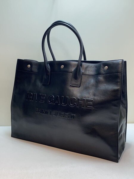 SAINT LAURENT(サンローラン) / RIVE GAUCHE/トートバッグ/レザー/BLK 