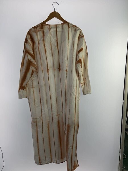 Archi(アーキ) / PLANT DYEING DRESS/M/コットン/WHT/ストライプ/AS23 