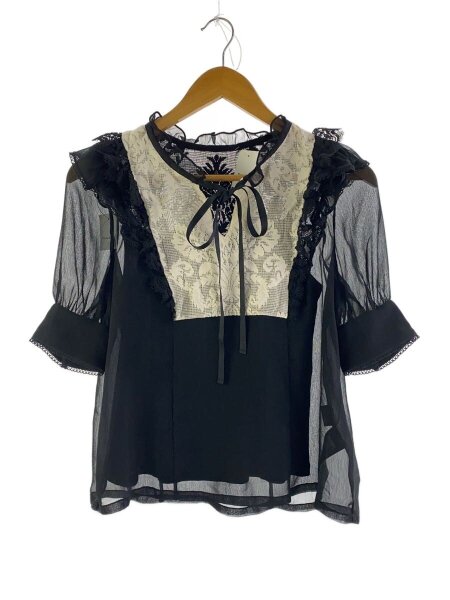 SNIDEL(スナイデル) / 25SS/楊柳シフォンレースブラウス/半袖ブラウス 