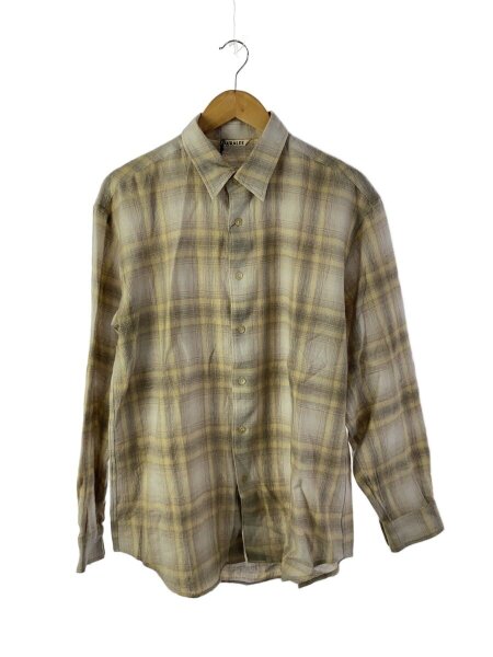 AURALEE(オーラリー) / 24AW/AIRY WOOL CHECK SHIRT/長袖シャツ/4 