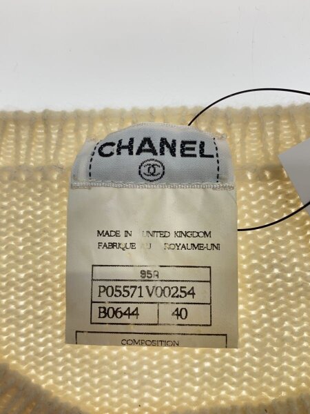 CHANEL 23SS バミューダパンツ ココマークボタン ケーブルニット 34