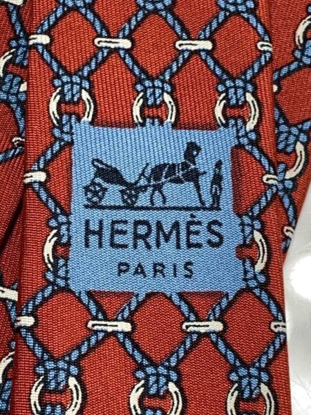 HERMES(エルメス) / ネクタイ/シルク/RED/総柄/メンズ// | 中古品の