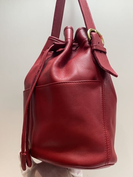 COACH(コーチ) / OLD/オールド/巾着/ショルダーバッグ/レザー/RED/4150