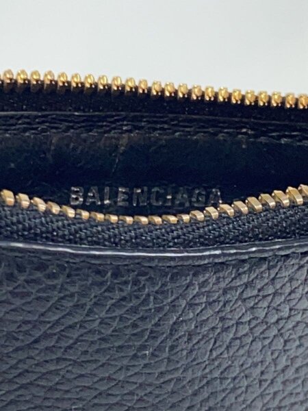 BALENCIAGA(バレンシアガ) / カードケース/レザー/BLK/メンズ/637130