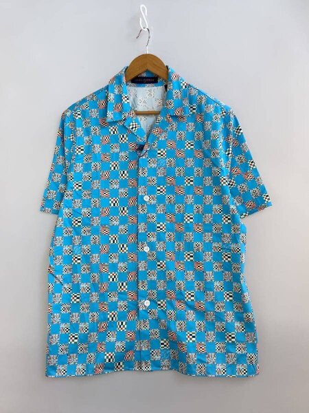 LOUIS VUITTON(ルイヴィトン) / 21SS/半袖シャツ/M/コットン/BLU/総柄
