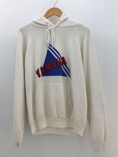 Hanes(ヘインズ) / パーカー/XL/コットン/WHT/プリント/YAMAHA/80s/青 