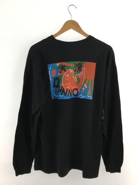 Dunno(ダノウ) / 長袖Tシャツ/XL/コットン/BLK/プリント/ロンT/バック 