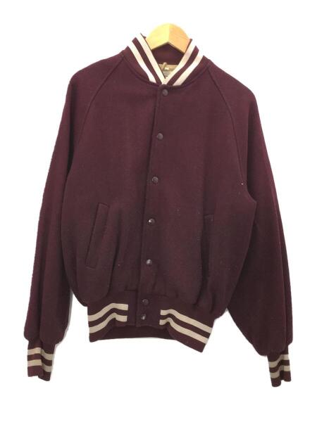 Woolrich(ウールリッチ) / スタジャン/M/ボルドー/ウールリッチ/80s/白 