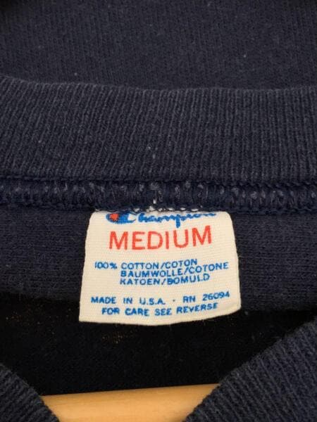 Champion / 7分袖カットソー/--/--/NVY Champion(チャンピオン) / 7分袖カットソー/M/コットン/NVY/80S