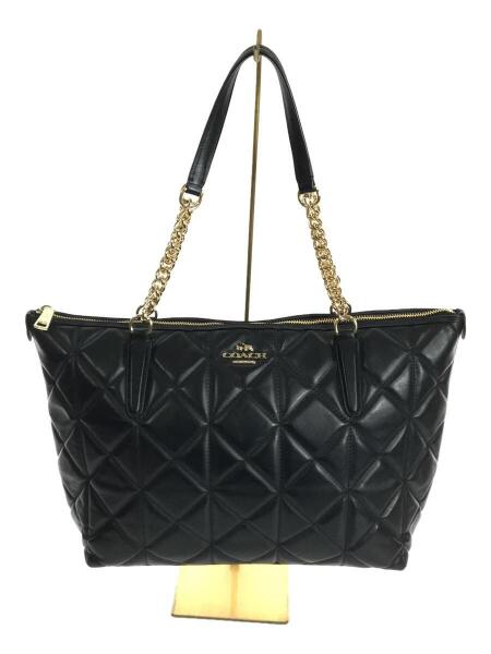 COACH(コーチ) / トートバッグ/--/BLK/F36661/キルティングチェーン 