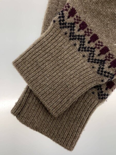 HERILL / ニット・セーター(厚手)/2/ウール/BRW/総柄/21-080-HL-8180-3 HERILL(ヘリル) / ニット・セーター(厚手)/2/ウール/BRW/総柄/21-080