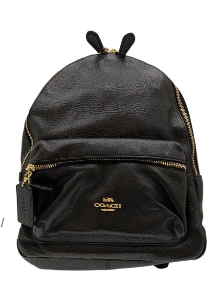 COACH(コーチ) / リュック/レザー/BLK/無地/C1957-F30550// | 中古品の 