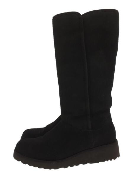 UGG ムートン ロングブーツ 黒24.5cm - ムートンブーツ