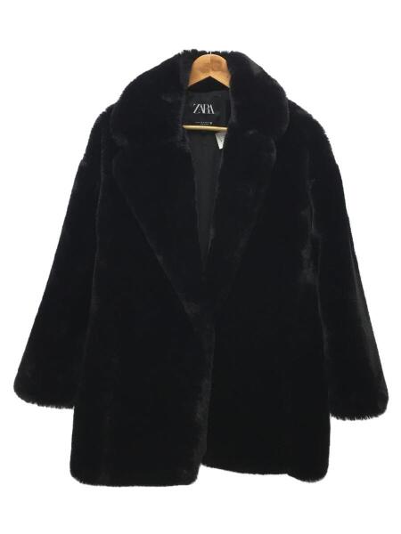 Zara フェイク ファー コート zara 黒 ZARA レディース オーバーサイズ 