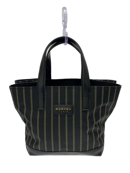 CARVEN(カルヴェン) / ハンドバッグ/ブラック/ストライプ | 中古品の 