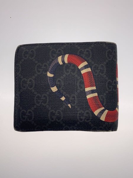 GUCCI グッチ GGパターン 二つ折り財布 ブラック GUCCI GGパターン 二 