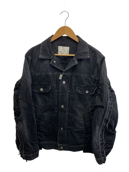 sacai(サカイ) / Denim x Nylon Twill Jacket/Gジャン/1/デニム/BLK