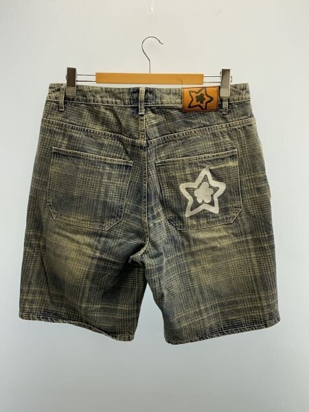 パンツ starteam Plaid Star Jeans Shorts Black STARTEAM PLAID STAR